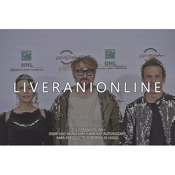 Roma - 24/10/2014 - Auditorium Parco della Musica - Festival Internazionale del Film di Roma - Photocall del Film \' Index Zero \' - nella foto: Lorenzo Sportiello con Ana Ularu e Simon Merrells / Ph. Fabrizio Corradetti - Ag. Aldo Liverani sas