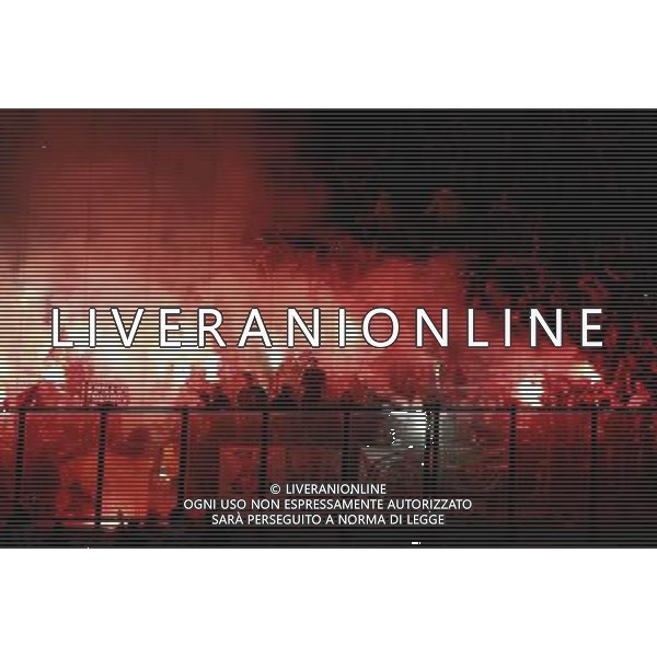 Supporters de Saint Etienne - 23.10.2014 - Inter Milan / Saint Etienne - Europa League Photo : Pierre Teyssot / Icon Sport /Agenzia Aldo Liverani sas - ITALY ONLY - EDITORIAL USE ONLY *** Local Caption ***