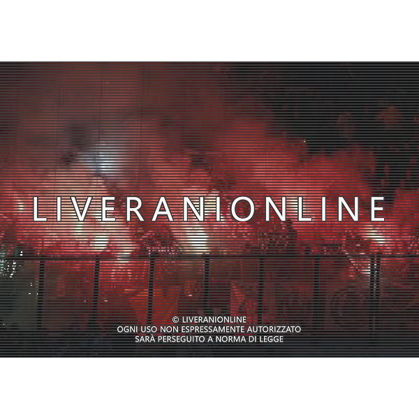 Supporters de Saint Etienne - 23.10.2014 - Inter Milan / Saint Etienne - Europa League Photo : Pierre Teyssot / Icon Sport /Agenzia Aldo Liverani sas - ITALY ONLY - EDITORIAL USE ONLY *** Local Caption ***