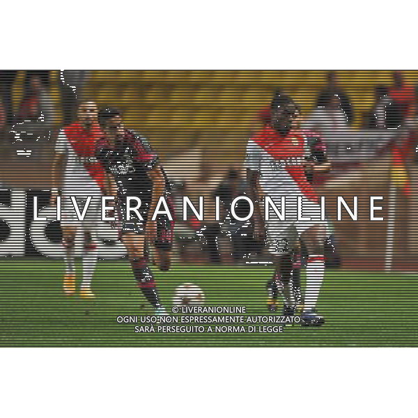Andre ALMEIDA / Geoffrey KONDOGBIA - 22.10.2014 - Monaco / Benfica - Champions League Photo : Neal Simspon / Icon Sport AG ALDO LIVERANI SAS ONLY ITALY