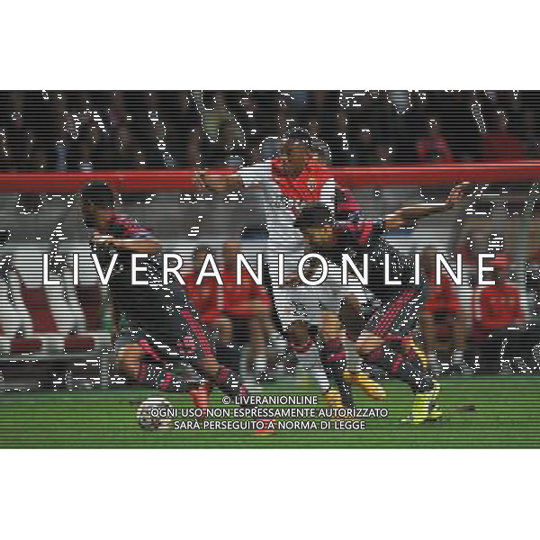 Anthony MARTIAL / Lisandro LOPEZ - 22.10.2014 - Monaco / Benfica - Champions League Photo : Neal Simspon / Icon Sport AG ALDO LIVERANI SAS ONLY ITALY