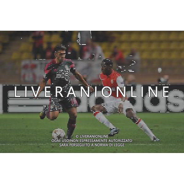 Eduardo Salvio / Geoffrey Kondogbia - 22.10.2014 - Monaco / Benfica - Champions League Photo : Neal Simspon / Icon Sport AG ALDO LIVERANI SAS ONLY ITALY
