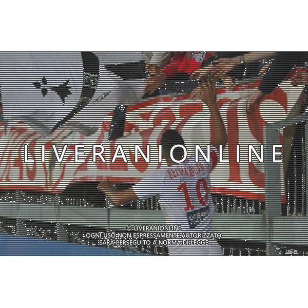 Joie Chahir BELGHAZOUANI - 24.10.2014 - Brest / Gazelec Ajaccio - 12eme journee de Ligue 2 Photo : Maxime Kerriou / Icon Sport /Agenzia Aldo Liverani sas - ITALY ONLY - EDITORIAL USE ONLY *** Local Caption ***