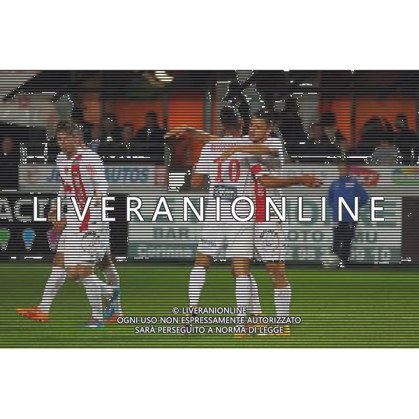 Joie Gaetan LABORDE - 24.10.2014 - Brest / Gazelec Ajaccio - 12eme journee de Ligue 2 Photo : Maxime Kerriou / Icon Sport /Agenzia Aldo Liverani sas - ITALY ONLY - EDITORIAL USE ONLY *** Local Caption ***