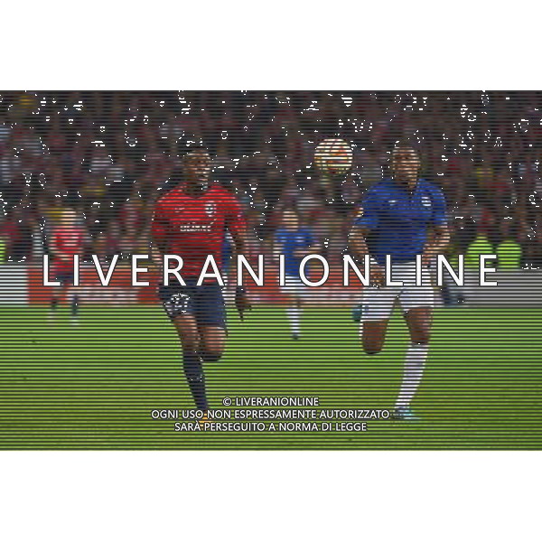 Divock ORIGI / Sylvain DISTIN - 23.10.2014 - Lille / Everton - Europa League Photo : Dave Winter / Icon Sport /Agenzia Aldo Liverani sas - ITALY ONLY - EDITORIAL USE ONLY *** Local Caption ***