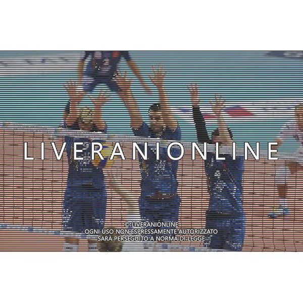 Jean PATRY / Franck LAFITTE / Alexander MILKOV - 23.10.2014 - Tours / Montpellier - 2eme journee Ligue A Photo : Vincent Michel / Icon Sport /Agenzia Aldo Liverani sas - ITALY ONLY - EDITORIAL USE ONLY *** Local Caption ***