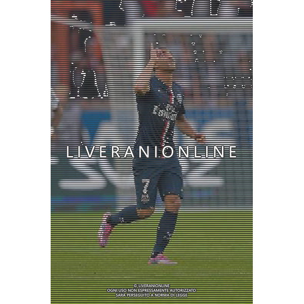 Joie PSG - Lucas - 25.10.2014 - Paris Saint Germain / Bordeaux - 11eme journee de Ligue 1 - Photo : Aurelien Meunier / Icon Sport /Agenzia Aldo Liverani sas - ITALY ONLY - EDITORIAL USE ONLY