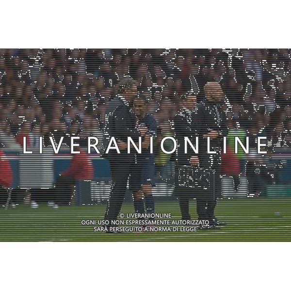 Lucas / Laurent BLANC - 25.10.2014 - Paris Saint Germain / Bordeaux - 11eme journee de Ligue 1 - Photo : Aurelien Meunier / Icon Sport /Agenzia Aldo Liverani sas - ITALY ONLY - EDITORIAL USE ONLY