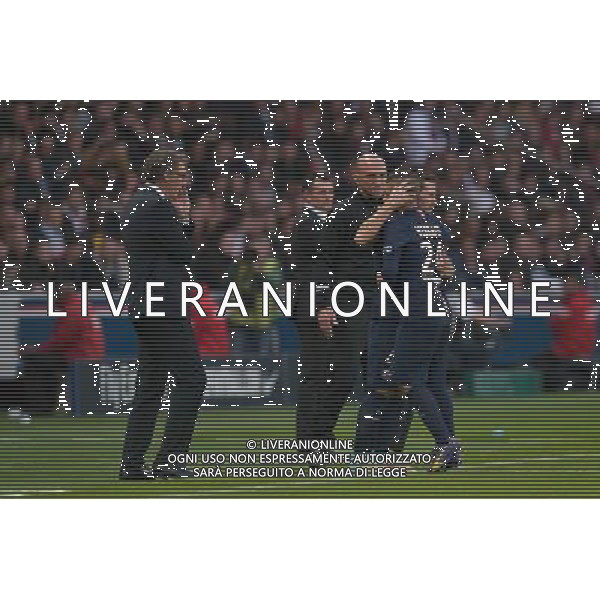 Laurent BLANC / Yohan CABAYE / Marco VERRATTI - 25.10.2014 - Paris Saint Germain / Bordeaux - 11eme journee de Ligue 1 - Photo : Aurelien Meunier / Icon Sport