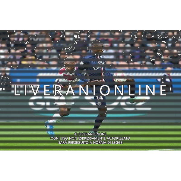 Diego ROLAN / Blaise MATUIDI - 25.10.2014 - Paris Saint Germain / Bordeaux - 11eme journee de Ligue 1 - Photo : Aurelien Meunier / Icon Sport
