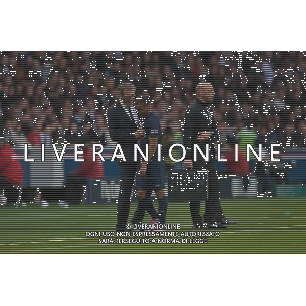 Laurent BLANC / LUCAS - 25.10.2014 - Paris Saint Germain / Bordeaux - 11eme journee de Ligue 1 - Photo : Aurelien Meunier / Icon Sport