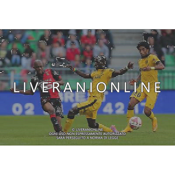 Gelson FERNANDES / Idrissa GUEYE - 26.10.2014 - Rennes / Lille - 11eme journee de Ligue 1 - Photo : Vincent Michel / Icon Sport /Agenzia Aldo Liverani sas - ITALY ONLY - EDITORIAL USE ONLY
