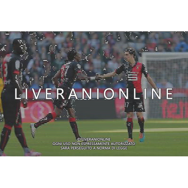 Joie Mahamadou HABIBOU / Vincent PAJOT - 26.10.2014 - Rennes / Lille - 11eme journee de Ligue 1 - Photo : Vincent Michel / Icon Sport /Agenzia Aldo Liverani sas - ITALY ONLY - EDITORIAL USE ONLY