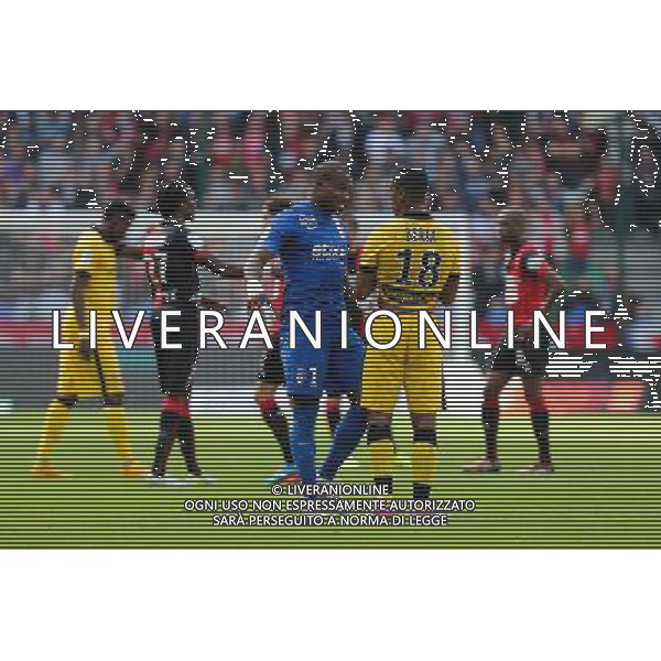 Vincent ENYEAMA / Franck BERIA - 26.10.2014 - Rennes / Lille - 11eme journee de Ligue 1 - Photo : Vincent Michel / Icon Sport /Agenzia Aldo Liverani sas - ITALY ONLY - EDITORIAL USE ONLY