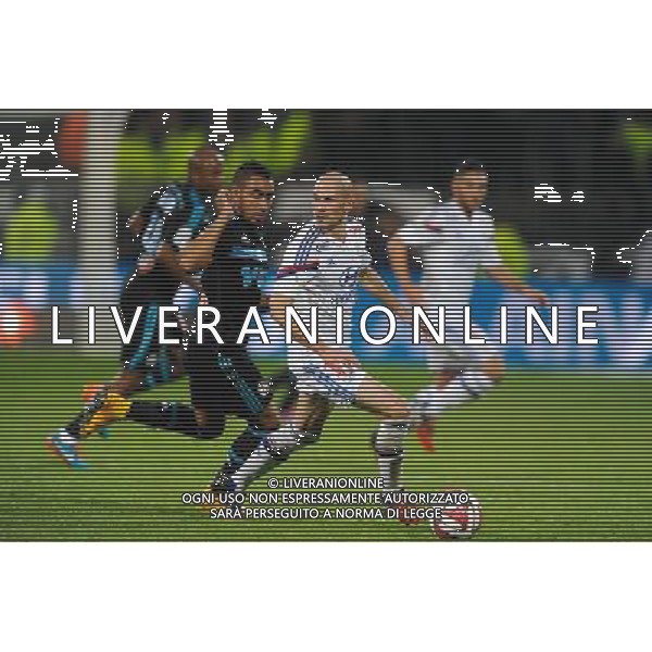 Dimitri PAYET / Christophe JALLET - 26.10.2014 - Lyon / Marseille - 11eme journee de Ligue 1 - Photo : Jean Paul Thomas / Icon Sport AG ALDO LIVERANI SAS ONLY ITALY