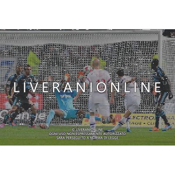 Goal Yoann GOURCUFF - 26.10.2014 - Lyon / Marseille - 11eme journee de Ligue 1 - Photo : Jean Paul Thomas / Icon Sport AG ALDO LIVERANI SAS ONLY ITALY