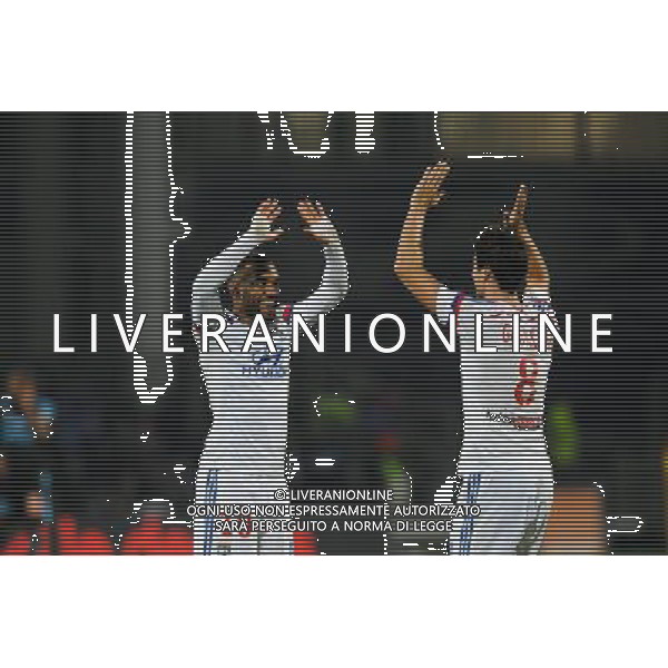 Joie Lyon - Yoann GOURCUFF / Alexandre LACAZETTE - 26.10.2014 - Lyon / Marseille - 11eme journee de Ligue 1 - Photo : Jean Paul Thomas / Icon Sport AG ALDO LIVERANI SAS ONLY ITALY