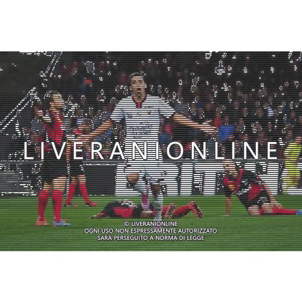 Joie Eduardo De Oliveira - 26.10.20144 - Guingamp / Nice - 11eme journee de Ligue 1 - Photo : Philippe Le Brech / Icon Sport AG ALDO LIVERANI SAS ONLY ITALY