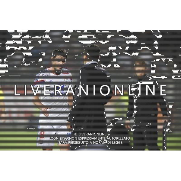 Hubert FOURNIER / Yoann GOURCUFF - 26.10.2014 - Lyon / Marseille - 11eme journee Ligue 1 Photo : Jean Paul Thomas / Icon Sport AG ALDO LIVERANI SAS ONLY ITALY
