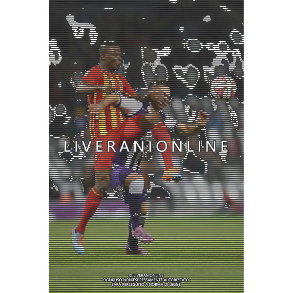 Deme Ndiaye / Wissam Ben Yedder - 24.10.2014 - Toulouse / Lens - 11eme journee Ligue 1 Photo : Manu Blondeau / Icon Sport *** Local Caption *** /Agenzia Aldo Liverani sas - ITALY ONLY - EDITORIAL USE ONLY *** Local Caption *** /Agenzia Aldo Liverani sas - ITALY ONLY - EDITORIAL USE ONLY