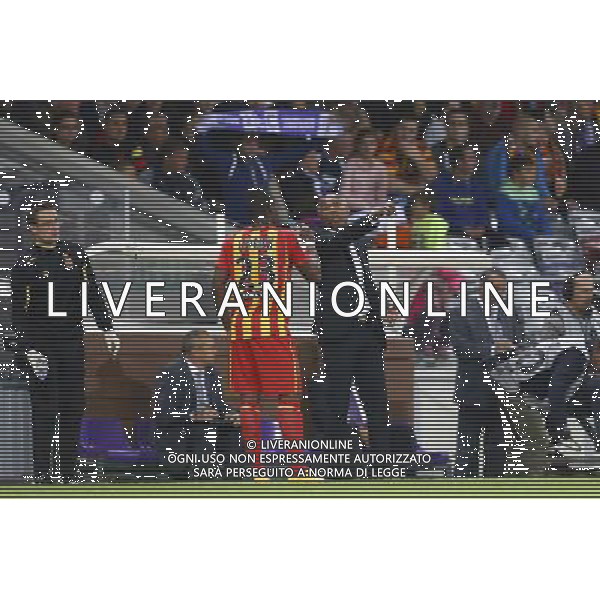 Wylan Cyprien / Antoine Kombouare - 24.10.2014 - Toulouse / Lens - 11eme journee Ligue 1 Photo : Manu Blondeau / Icon Sport *** Local Caption *** /Agenzia Aldo Liverani sas - ITALY ONLY - EDITORIAL USE ONLY *** Local Caption *** /Agenzia Aldo Liverani sas - ITALY ONLY - EDITORIAL USE ONLY