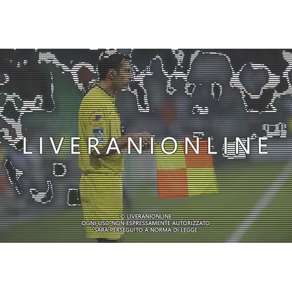 Arbitre de touche - 26.10.2014 - Saint Etienne / Metz - 11eme journee Ligue Photo : Jean Paul Thomas / Icon Sport /Agenzia Aldo Liverani sas - ITALY ONLY - EDITORIAL USE ONLY