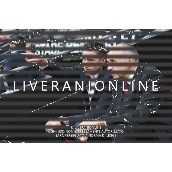 Philippe MONTANIER / Rene RUELLO - 26.10.2014 - Rennes / Lille - 11eme journee de Ligue 1 - Photo : Vincent Michel / Icon Sport /Agenzia Aldo Liverani sas - ITALY ONLY - EDITORIAL USE ONLY