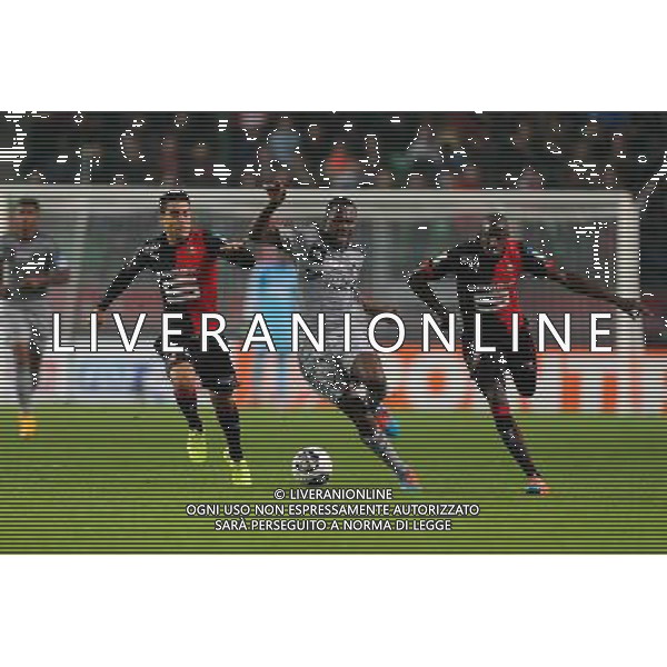Giannelli IMBULA / Benjamin ANDRE / Abdoulaye DOUCOURE - 28.10.2014 - Rennes / Marseille - Coupe de la ligue Photo : Vincent Michel / Icon Sport /Agenzia Aldo Liverani sas - ITALY ONLY - EDITORIAL USE ONLY
