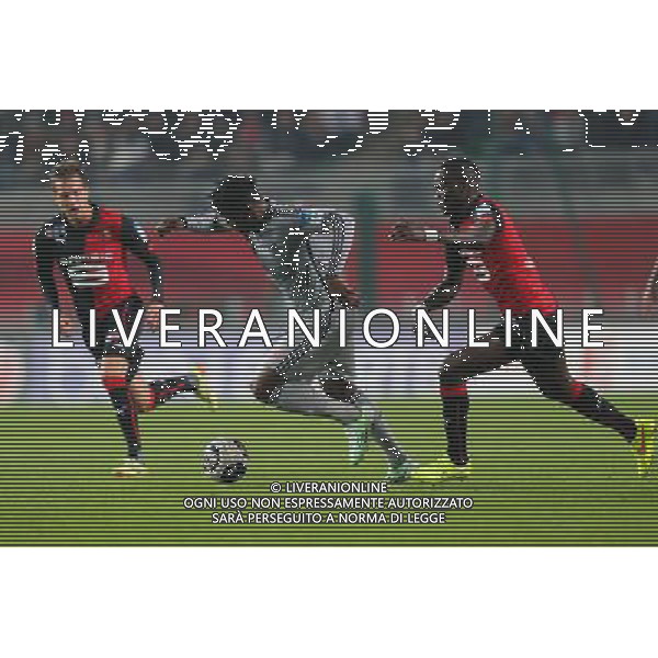 Michy BATSHUAYI / Fallou DIAGNE - 28.10.2014 - Rennes / Marseille - Coupe de la ligue Photo : Vincent Michel / Icon Sport /Agenzia Aldo Liverani sas - ITALY ONLY - EDITORIAL USE ONLY