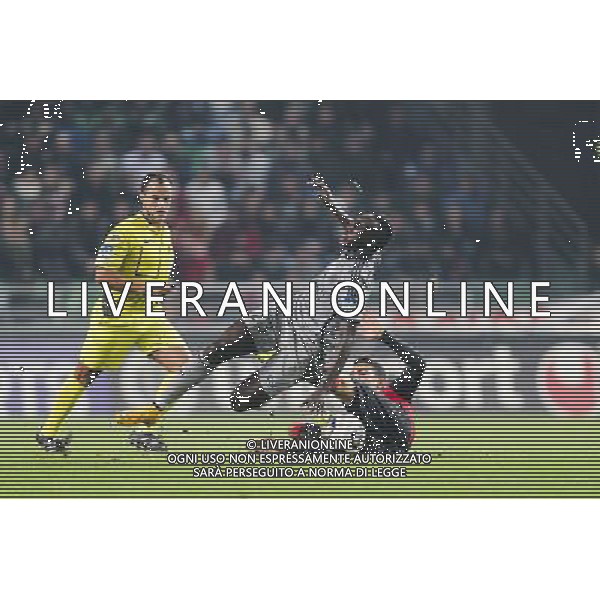Benjamin MENDY / Benjamin ANDRE - 29.10.2014 - Rennes / Marseille - Coupe de la Ligue Photo : Vincent Michel / Icon Sport /Agenzia Aldo Liverani sas - ITALY ONLY - EDITORIAL USE ONLY