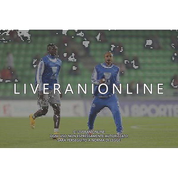 Benjamin MENDY / Andre AYEW - 29.10.2014 - Rennes / Marseille - Coupe de la Ligue Photo : Vincent Michel / Icon Sport /Agenzia Aldo Liverani sas - ITALY ONLY - EDITORIAL USE ONLY