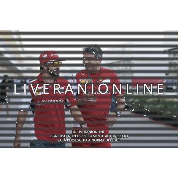 (L to R): Fernando Alonso (ESP) Ferrari with Marco Mattiacci (ITA) Ferrari Team Principal. 30.10.2014. Formula 1 World Championship, Rd 17, United States Grand Prix, Austin, Texas, USA, Preparation Day. - www.xpbimages.com, EMail: requests@xpbimages.com - copy of publication required for printed pictures. Every used picture is fee-liable. © Copyright: Price / XPB Images /Agenzia Aldo Liverani sas - ITALY ONLY - EDITORIAL USE ONLY