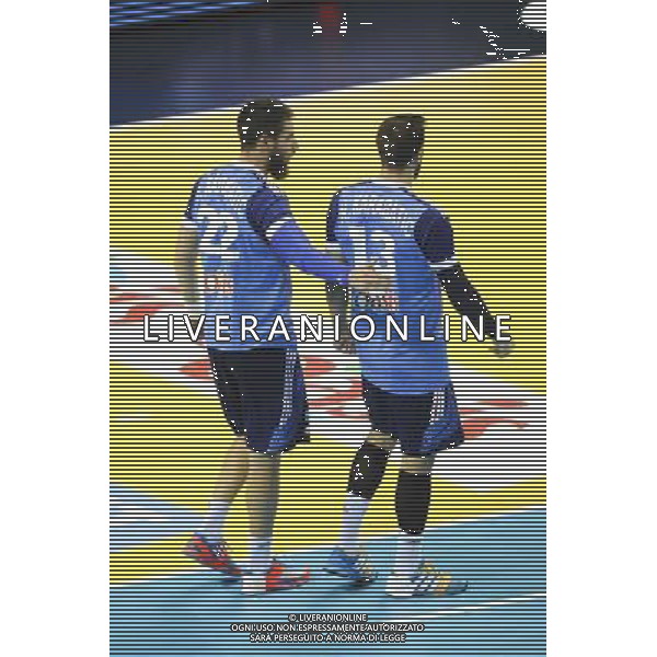 Luka KARABATIC / Nikola KARABATIC - 30.10.2014 - France / Republique Tcheque - Qualifications Championnat d\'Europe Photo : Jean Paul Thomas / Icon Sport /Agenzia Aldo Liverani sas - ITALY ONLY - EDITORIAL USE ONLY