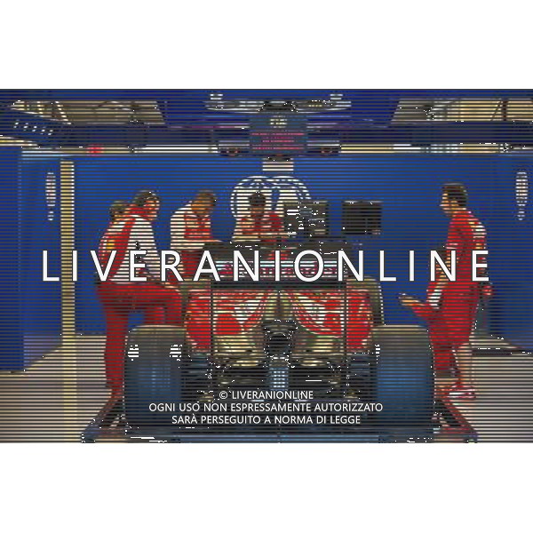 Ferrari F14-T in scrutineering. 31.10.2014. Formula 1 World Championship, Rd 17, United States Grand Prix, Austin, Texas, USA, Practice Day. AG ALDO LIVERANI SAS ONLY ITALY