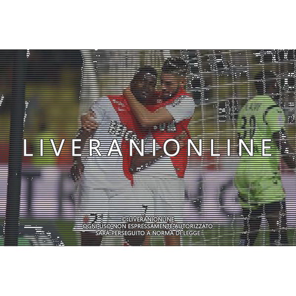 Elderson ECHIEJILE / Yannick FERREIRA CARRASCO - 31.10.2014 - Monaco / Reims - 12eme journee de Ligue 1 Photo: Manuel Blondeau /Icon Sport AG ALDO LIVERANI SAS ONLY ITALY