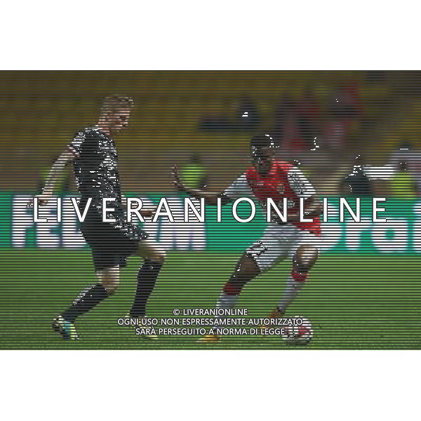 Gaetan Charbonnier / Elderson Echiejile - 31.10.2014 - Monaco / Reims - 12eme journee de Ligue 1 Photo: Manuel Blondeau / Icon Sport /Agenzia Aldo Liverani sas - ITALY ONLY - EDITORIAL USE ONLY