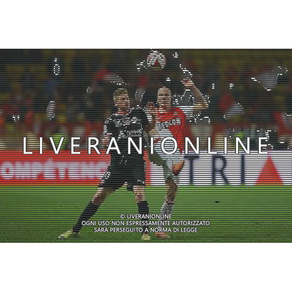 Gaetan Charbonnier / Andrea Raggi - 31.10.2014 - Monaco / Reims - 12eme journee de Ligue 1 Photo: Manuel Blondeau / Icon Sport /Agenzia Aldo Liverani sas - ITALY ONLY - EDITORIAL USE ONLY