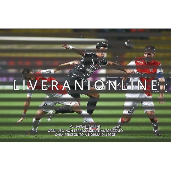 Joao Moutinho / Diego Rigonato - 31.10.2014 - Monaco / Reims - 12eme journee de Ligue 1 Photo: Manuel Blondeau / Icon Sport /Agenzia Aldo Liverani sas - ITALY ONLY - EDITORIAL USE ONLY
