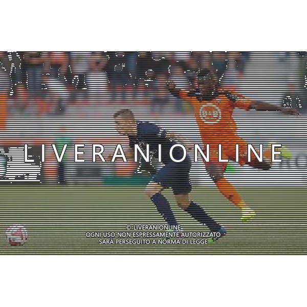 Lucas DIGNE / Lamine GASSAMA - 01.11.2014 - Lorient / Paris Saint Germain - 12eme journee de Ligue 1 - Photo : Vincent Michel / Icon Sport ag aldo liverani sas only italy