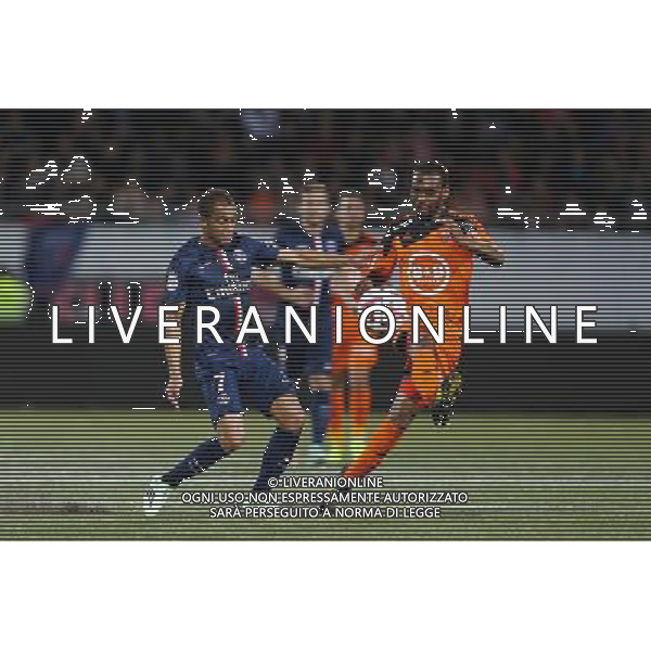 Raffidine ABDULLAH / Lucas MOURA - 01.11.2014 - Lorient / Paris Saint Germain - 12eme journee de Ligue 1 Photo : Vincent Michel / Icon Sport AG ALDO LIVERANI SAS ONLY ITALY