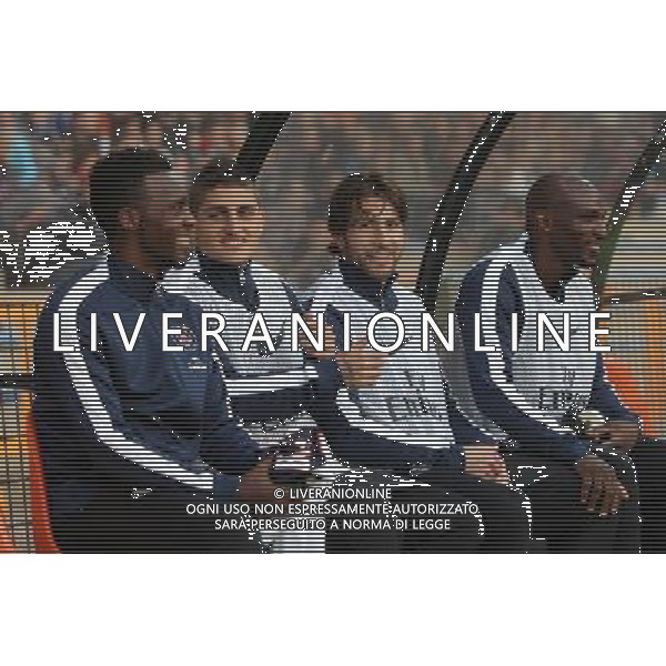 Jean Christophe BAHEBECK / Marco VERRATTI / MAXWELL / Zoumana CAMARA - 01.11.2014 - Lorient / Paris Saint Germain - 12eme journee de Ligue 1 Photo : Vincent Michel / Icon Sport AG ALDO LIVERANI SAS ONLY ITALY