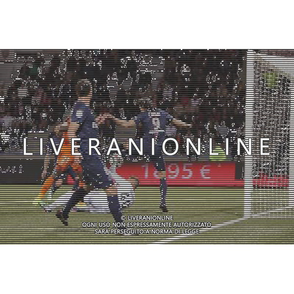 Goal Edinson CAVANI - 01.11.2014 - Lorient / Paris Saint Germain - 12eme journee de Ligue 1 - Photo : Vincent Michel / Icon Sport AG ALDO LIVERANI SAS ONLY ITALY
