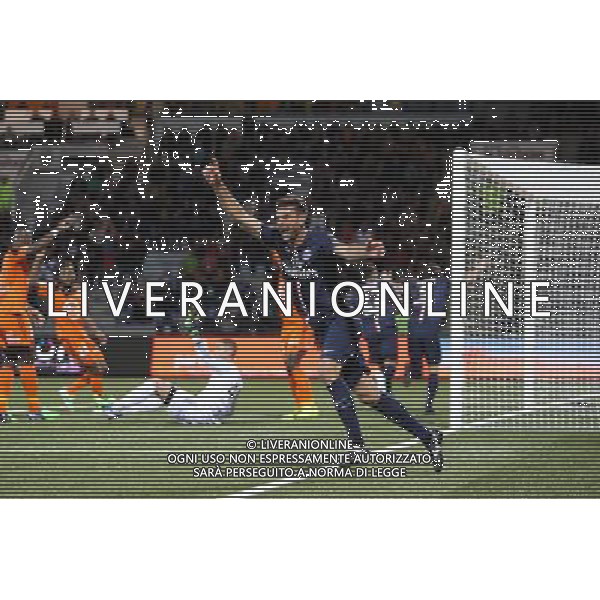 Joie Thiago MOTTA - 01.11.2014 - Lorient / Paris Saint Germain - 12eme journee de Ligue 1 - Photo : Vincent Michel / Icon Sport AG ALDO LIVERANI SAS ONLY ITALY