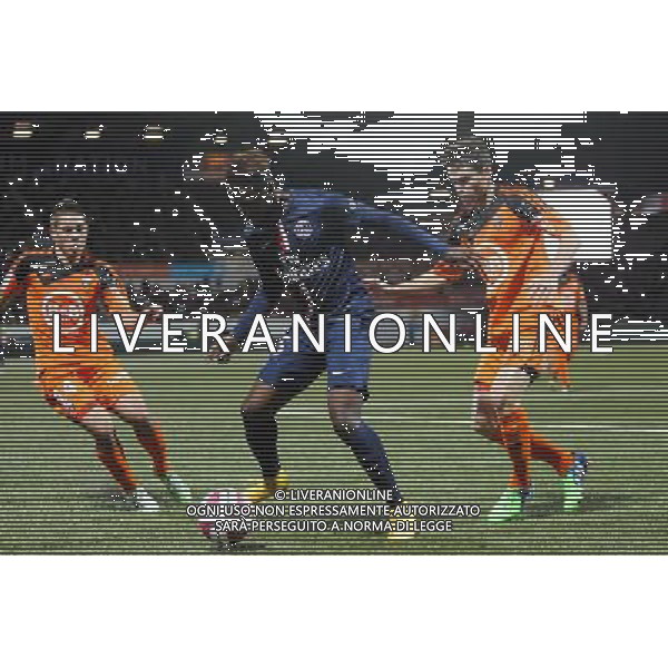Jean Christophe BAHEBECK / Raphael GUERREIRO / Vincent LE GOFF - 01.11.2014 - Lorient / Paris Saint Germain - 12eme journee de Ligue 1 - Photo : Vincent Michel / Icon Sport AG ALDO LIVERANI SAS ONLY ITALY
