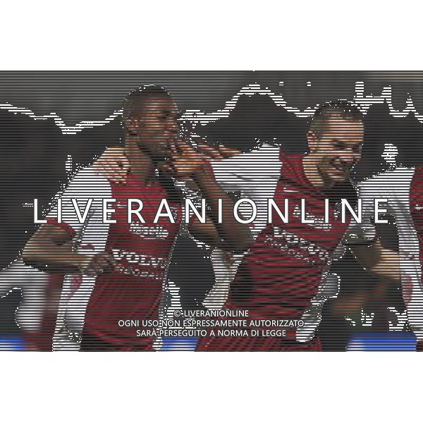 Joie Metz - Modibo MAIGA / Kevin LEJEUNE - 01.11.2014 - Metz / Caen - 12eme journee de Ligue 1 Photo : Fred Marvaux / Icon Sport AG ALDO LIVERANI SAS ONLY ITALY