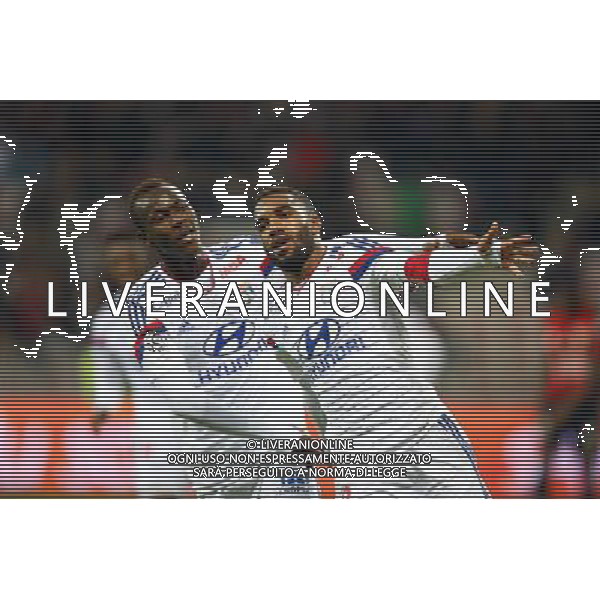 joie de Alexandre Lacazette - 01.11.2014 - Nice / Lyon - 12eme journee de Ligue 1 - Photo : Manuel Blondeau / Icon Sport AG ALDO LIVERANI SAS ONLY ITALY