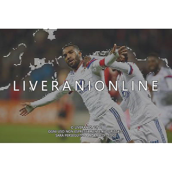 joie de Alexandre Lacazette - 01.11.2014 - Nice / Lyon - 12eme journee de Ligue 1 - Photo : Manuel Blondeau / Icon Sport AG ALDO LIVERANI SAS ONLY ITALY