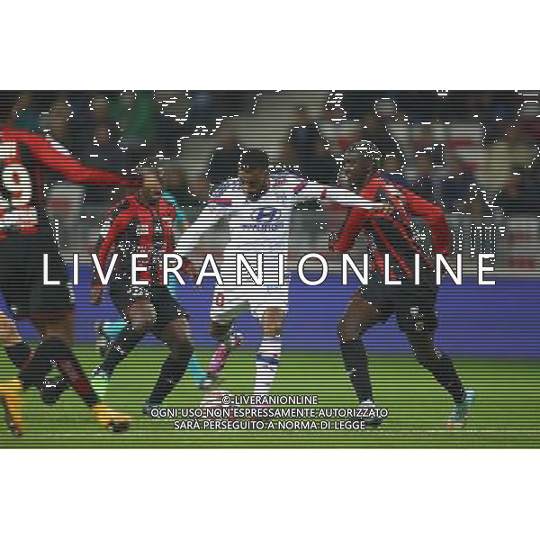 Goal Alexandre Lacazette - 01.11.2014 - Nice / Lyon - 12eme journee de Ligue 1 - Photo : Manuel Blondeau / Icon Sport AG ALDO LIVERANI SAS ONLY ITALY