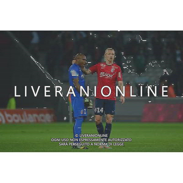 Deception Simon KJAER / Vincent ENYEAMA - 01.11.2014 - Lille / Saint Etienne - 12eme journee de Ligue 1 - Photo : Dave Winter / Icon Sport ag aldo liverani sas only italy