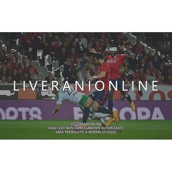 Romain HAMOUMA / Marko BASA / Pape SOUARE - Penalty Concede - 01.11.2014 - Lille / Saint Etienne - 12eme journee de Ligue 1 - Photo : Dave Winter / Icon Sport ag aldo liverani sas only italy